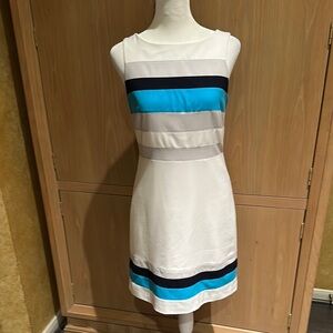 Elegant Colorblock Sleeveless Dress